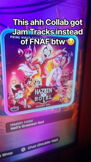 FNAF x Fortnite had NO JAM TRACKS but the HAZBIN HOTEL BUNDLE DOES! 😡 #shorts
