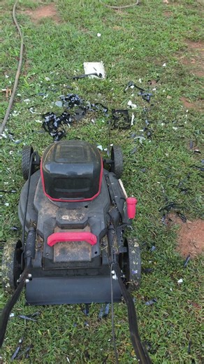 HyperTough Mower Vs VHS Tapes #vhs #mower #mowing