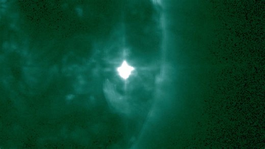 NOAA's GOES-R Satellite Captures Sun Blasts Powerful X2 Flare