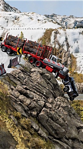 Realistic Highway Car Crashes #338