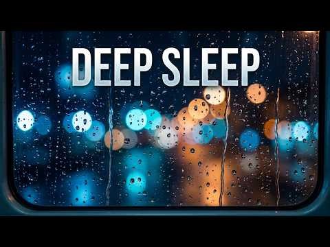 Deep Sleep Rain Sounds: Night Bus Rain Ambience & Heavy Rain Bus Window to End Insomnia