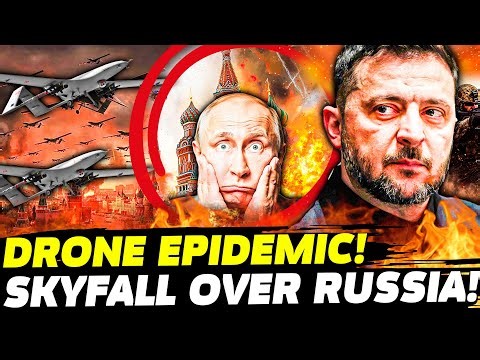 💥IMPOSSIBLE STRIKE! MOSCOW ENCIRCLED! UKRAINIAN DRONE SWARM SPREADS! SKY ABLAZE! AFTERMATH STUNS!