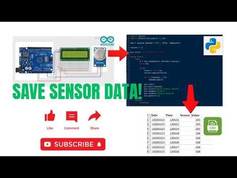 Arduino MQ135 Data Logging with Python | Save Sensor Data to CSV
