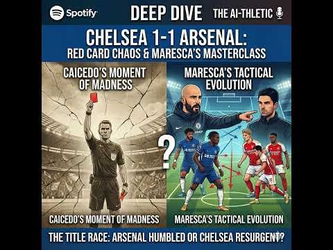 Chelsea 1-1 Arsenal: Red Card Chaos, Maresca’s Tactical Masterclass & The Title Race | Deep Dive ...