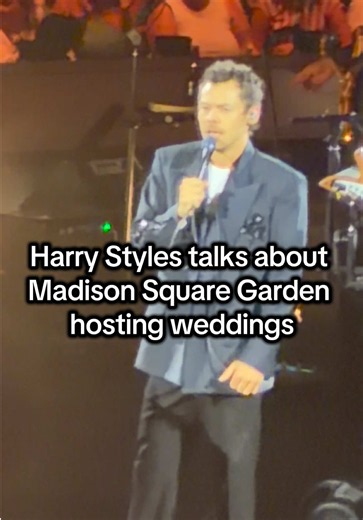 OMGGGGGG 😂 #harrystyles #madisonsquaregarden #weddings 🎥: John Pascarella