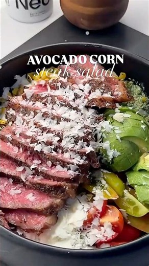 🥑AVOCADO CORN STEAK SALAD