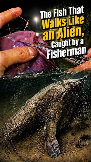 THE FISH THAT WALKS LIKE AN ALIEN, CAUGHT BY A FISHERMAN #DeepSea #OceanMystery #WeirdAnimals