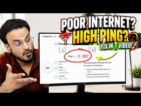 Fix Poor INTERNET Connection and High PING on Windows 11/10