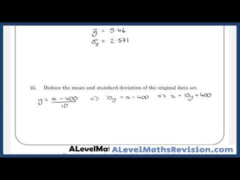 Averages and Spread: Linear Coding (Edexcel) Explained From Basics | A Level Maths
