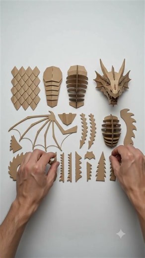 I Made an EPIC Dragon from Cardboard! 🐉📦 #cardboard #cardboardcraft #diy