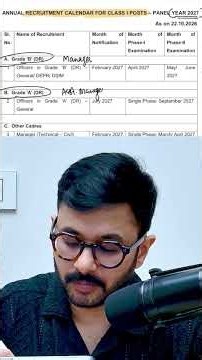 RBI GRADE A & B 2027 CALENDAR OUT! NOTIFICATION UPDATE!