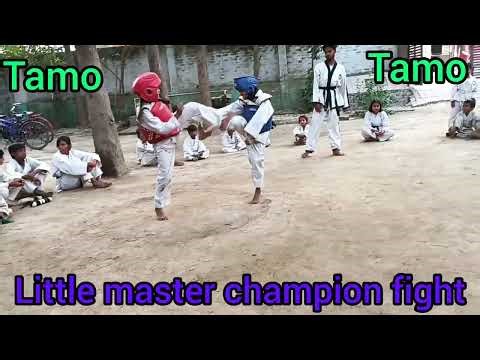 Little girls champion fight #viral #video #martial art #taekwando #karate #trending #explore #like