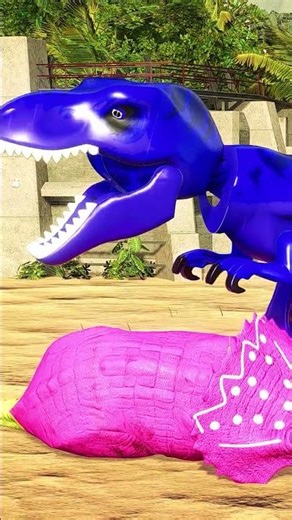 Color LEGO TRex vs Triceratops vs Spinosaurus #jurassicworld #trex #dinosaur