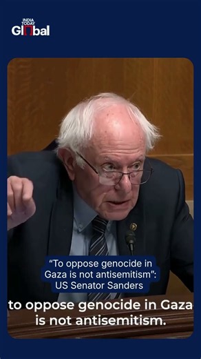 'Opposing Genocide In Gaza Is Not Anti-Semitism': Bernie Sanders Defends Criticism of Israel
