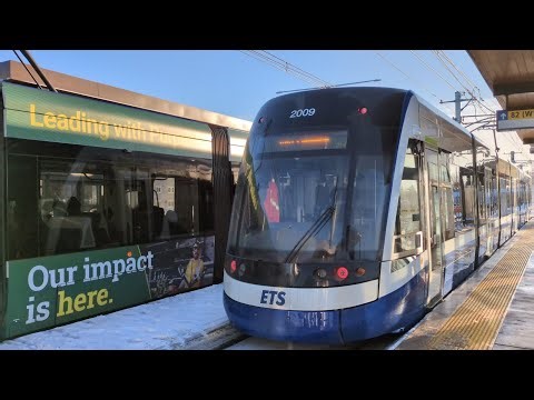 ETS LRT Bombardier Car #2009 (Valley Line) Southbound