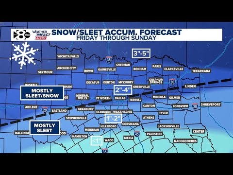 DFW Weather: New data is in! Here's the latest forecast update ahead of this weekend's winter storm