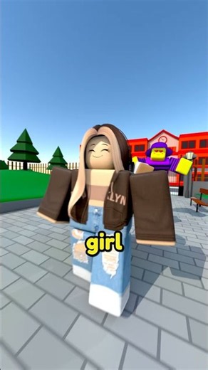 Me vs Purple Hat for the Same Girl 😤💜 #roblox #robloxstory #robloxfriends #funny #animation