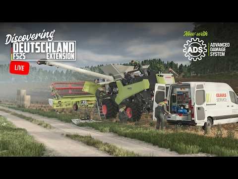 🔴 LIVE - Big Harvest Day with ADS Mod Added! - Deutschland FS25