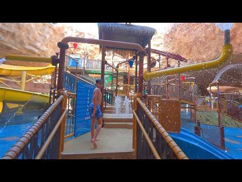 Lenny's Lagoon Yellow Slide at Desert Falls Water & Adventure Park 🇶🇦