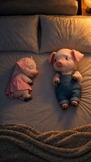 The safest place to sleep 🥺❤️ #love #adorable #piglets #romantic #animation