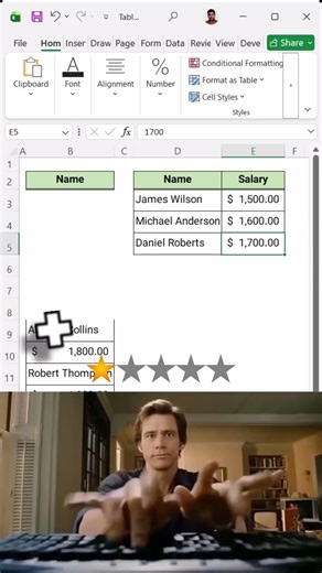 Convert a vertical table into a horizontal table in Excel #excel