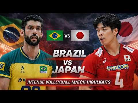 Brazil vs Japan Epic Volleyball Battle Highlights