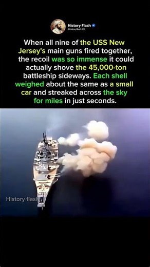 The Battleship That Recoiled Sideways When It Fired ⚓💥 #shorts