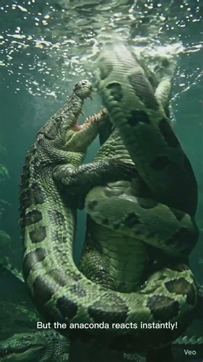 Anaconda vs Crocodile – Deadly River Fight!