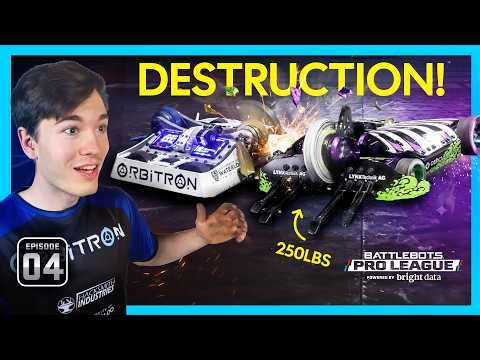 CAN AI OUTDRIVE THIS BATTLEBOT LEGEND? | BATTLEBOTS PRO LEAGUE EP 4 | POWERED BY BRIGHT DATA