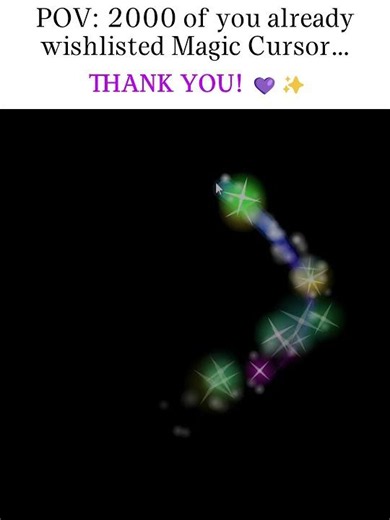Magic Cursor Just Hit 2000 Wishlists! 💜✨