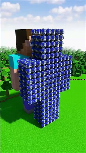 How Many Earths will Destroy Giant Steve? #minecraft #teardown