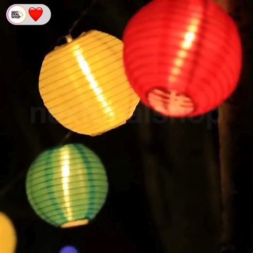 Let these solar - powered LED lantern string lights be the centerpiece of your outdoor celebrations. They're easy to set up and will make any event more memorable. 🎊 Share your most creative lighting ideas in the comments! Link in comments. | Next Deal Shop
