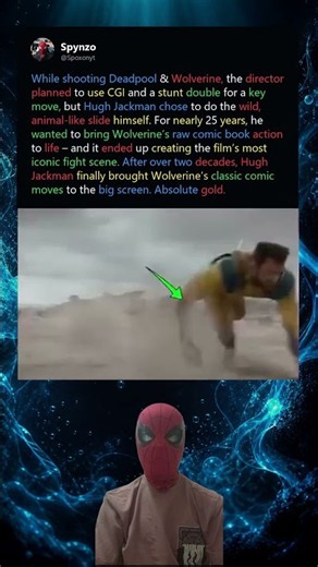 When filming Deadpool & Wolverine 2024, Ryan Reynolds let Hugh Jackman do this for real