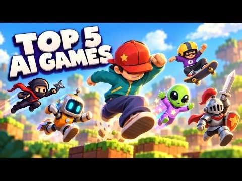 Top 5 AI-Made Games on Playgama – Free to Play in Your Browser