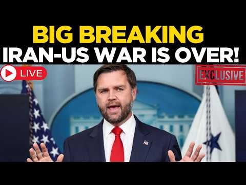 JD Vance LIVE: Iran-US War Is Over? Vance Drops Major Peace Deal Bombshell | World News LIVE