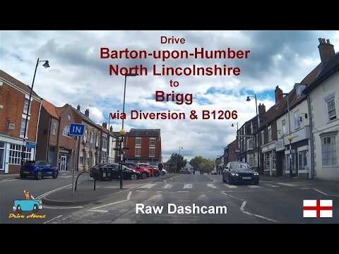 Drive Barton-upon-Humber, North Lincolnshire to Brigg Via Diversion & B1206 - Raw Dashcam
