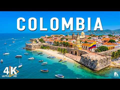 Colombia 4K 🇨🇴 ✨ Cartagena, Medellín, Bogotá & Caribbean Nature – Relaxing Music 4K UHD