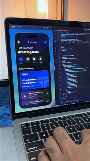 Flutter code using creat E-commerce app📲💯💸UI#Flutter#coding #shorts#youtubeshorts #tranding#shorts