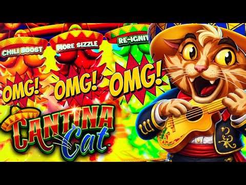 ★NEW SLOT!★ INCREDIBLE SE$$ION! 😍 CANTINA CAT & TIGER TREASURE Slot Machine (AGS)