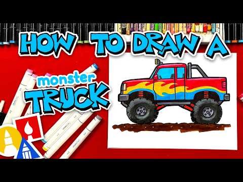 How To Draw A Cool Monster Truck