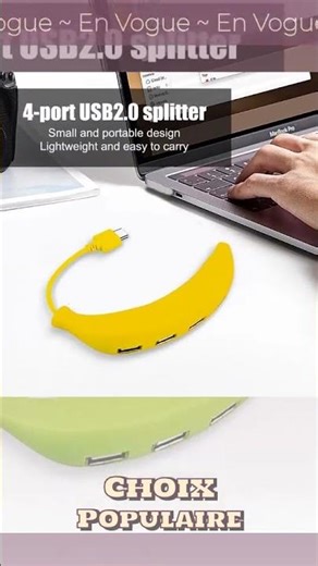 USB 2.0 4-Port Hub Splitter