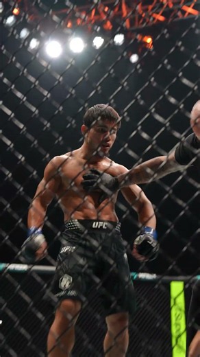 Up close for this KO #ufcabudhabi