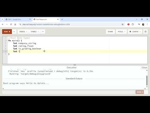 Rust 2 | Basics of Rust – part 1 | Rust Programming Course | Uplatz