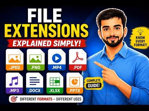 All File Extensions in One Video | JPG, PNG, MP3, PDF Explained