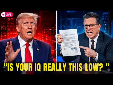 Trump Calls Himself a “High School Legend” — Colbert Reveals the Real Report Card LIVE