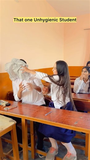 Unhygienic student in class 😂 #shorts #viral #explorepage #relatable