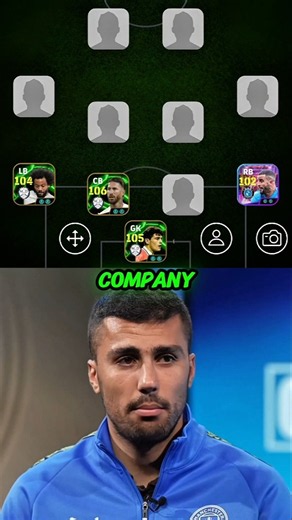Rodri Picked His Ultimate Team 😱🔥#efootball #efootball2025 #shorts