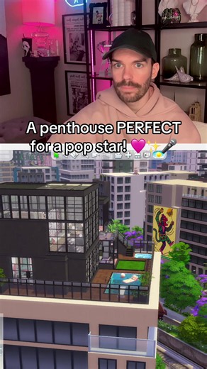This is such a cool apartment! #sims4 #thesims @The Sims | Penthouse Apartment