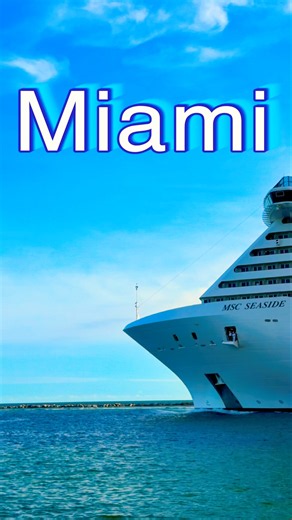 MSC Seaside Sets Sail from PortMiami 🛳️ #dream #vacation #travel #cruise