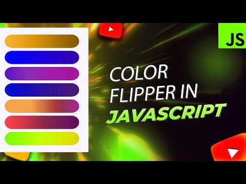 Build a Color Flipper App with JavaScript | Easy Beginner Project (Step-by-Step)